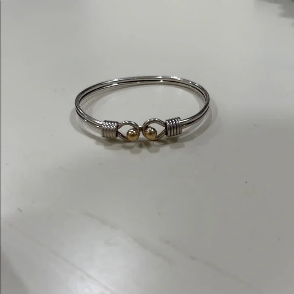 Tiffany & Co. Silver Hook and Coil Bracelet - Sterling silver and 18k gold